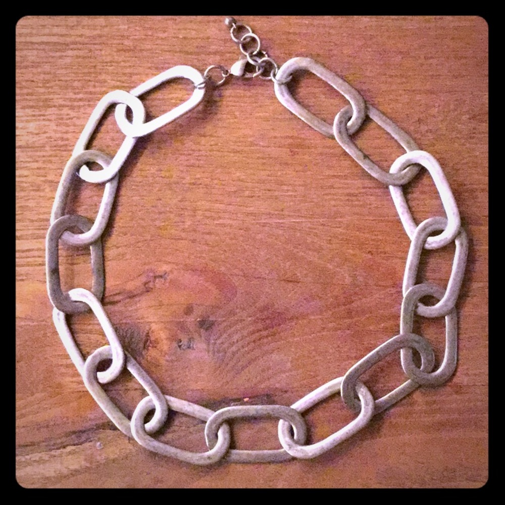 Silver chain necklace